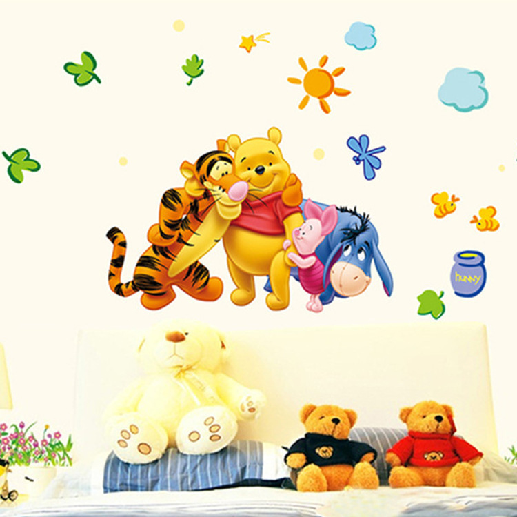 Free shipping Winnie the Pooh sticker for kids roo...