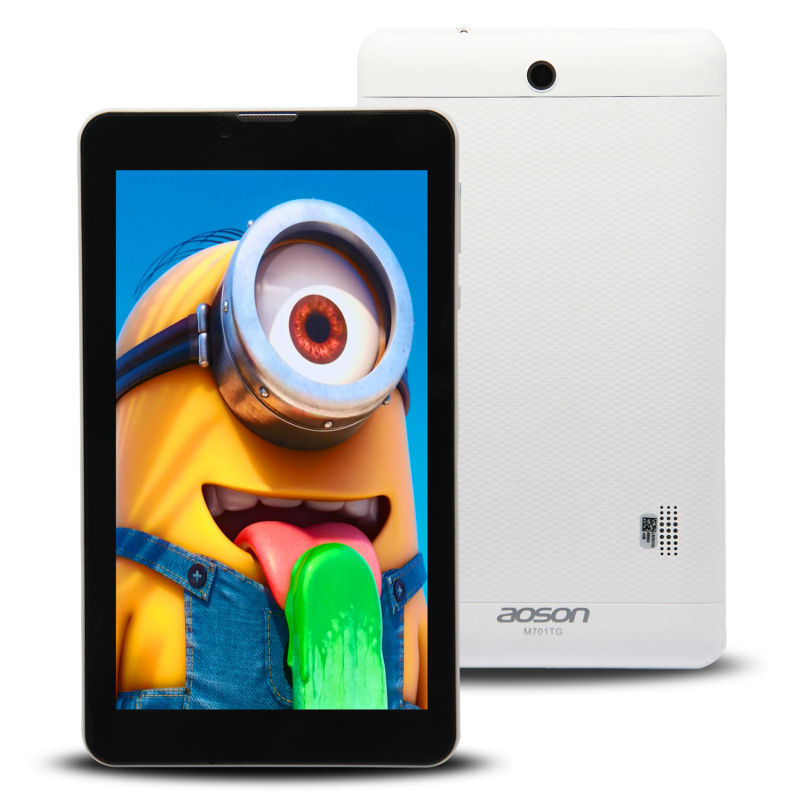 Original Aoson M701TG Cheap Android 4 4 3G WCDMA Phone Call Tablet PC 7 MTK8312 Dual