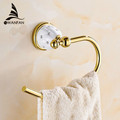 Free Shipping Towel Ring Solid Brass Copper Golden Finished Bathroom Accessories Products Towel Holder Towel bar