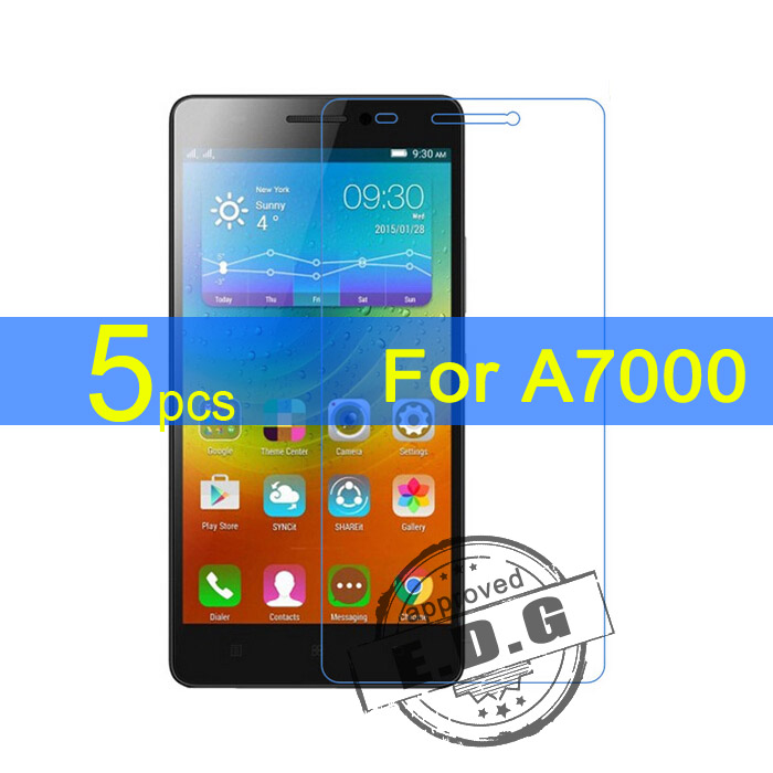 5pcs Gloss Ultra Clear LCD Screen Protector Film Cover For Lenovo A7000 Film cloth