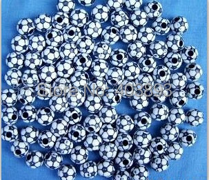 free shipping,500pcs/lot, 12mm black color football shape plastic  resin  bead/Arylic beads/DIY jewelry loose beads