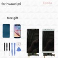 100 Original White Black Pink For Huawei Ascend P6 LCD Display Touch Screen Digitizer Glass Assembly
