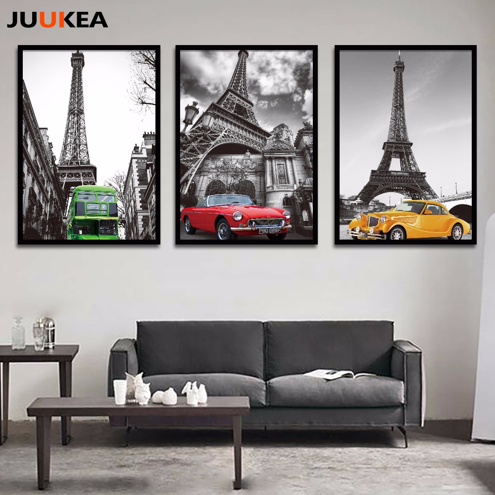 Online kopen wholesale auto poster muur zwart wit uit china auto ...