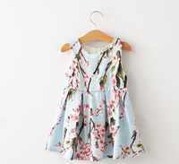Summer Dress 2015 Brand Dresses For Girls Costumes Kids Clothes Top Quality Floral Pattern