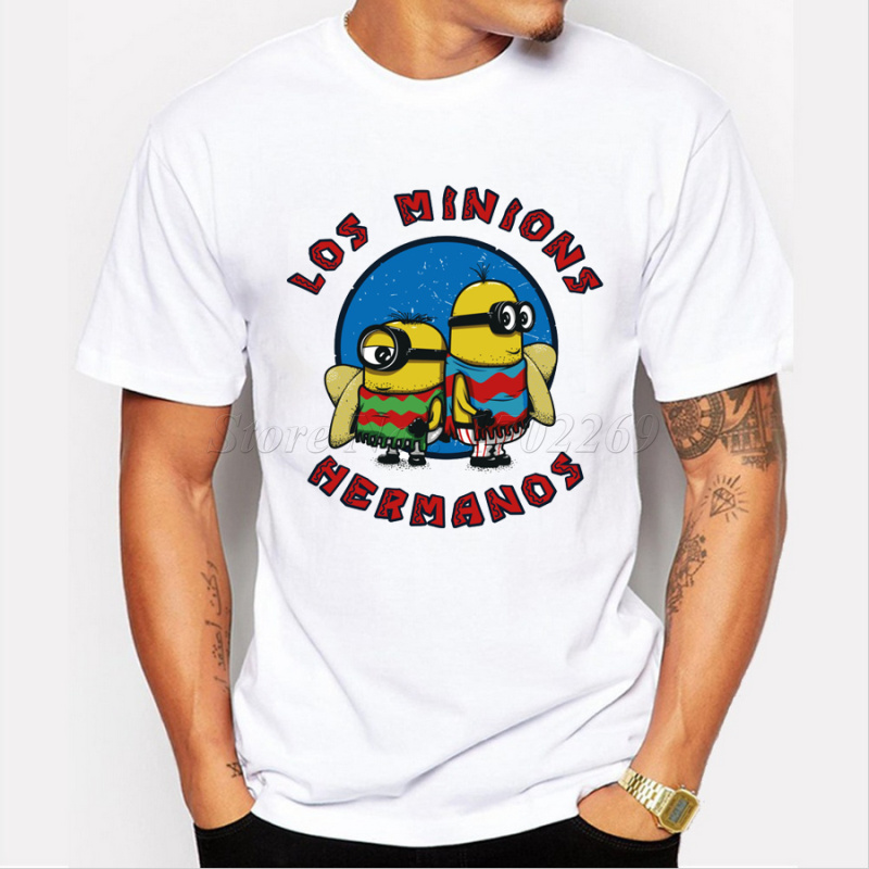 Men s Fashion Breaking Bad Shirt 2015 LOS POLLOS Hermanos T Shirt Chicken Brothers Short Sleeve