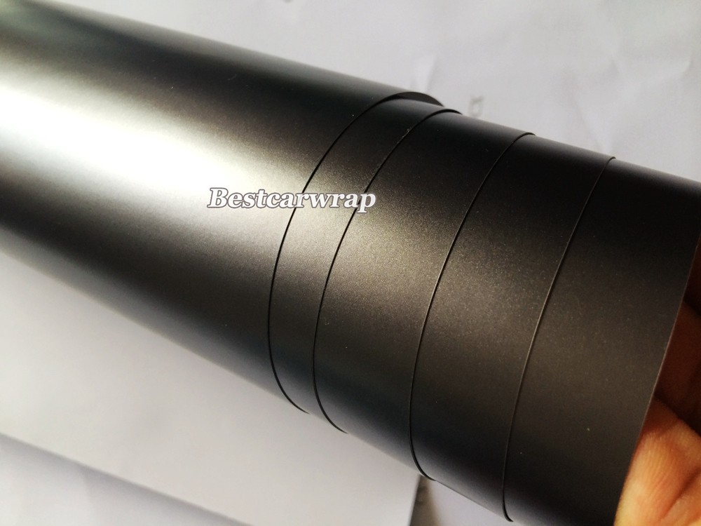 Dark Grey gunmetal matt chrome metallic grey film vinyl wrap 3m Foile (4)