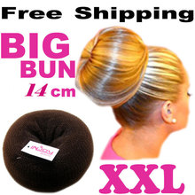 Retail Big bun 14CM 3-Color princess donuts meatball headwear hair accessory headband Free Shipping Wholesale