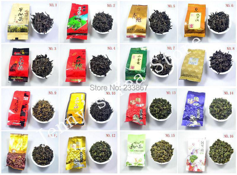 Super Popular 26 Different Flavor Famous Tea Chinese Oolong Tea Tieguanyin Milk oolong Dahongpao Black tea