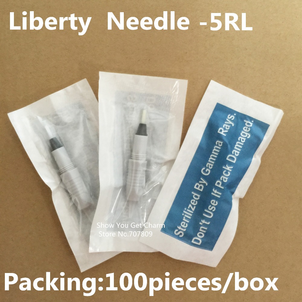 Buy 100pcs 5RL Permanent Makeup needle for eyebrow