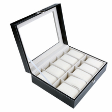 Luxury Brand PU Leather Watch Display Box 10 Grid Watch Case Jewelry Storage Organizer Discount Promotion