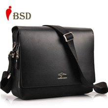 2015 Designer Kangaroo Brand men messenger high quality bags shoulder-bag Genuine pu Leather Men Bag men’s business bag V1B33