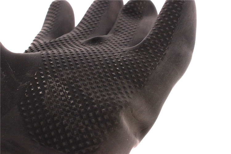 60CM lengthened latex industrial gloves acid wear thick long rubber