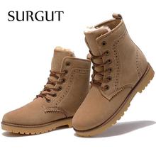2016 fashion winter shoes women’s winter suede boots for men ladies snow boot botines mujer chaussure femme