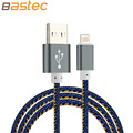 Bastec Super Strong Denim Metal Plug Micro USB Cable for iPhone 6 6s Plus 5s 5