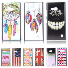 For Lumia 730 Brand UltraThin Owl Cartoon Pattern Matte Hard Back Case for Nokia Lumia 730 735 Cell Phone Protective Cover Bags