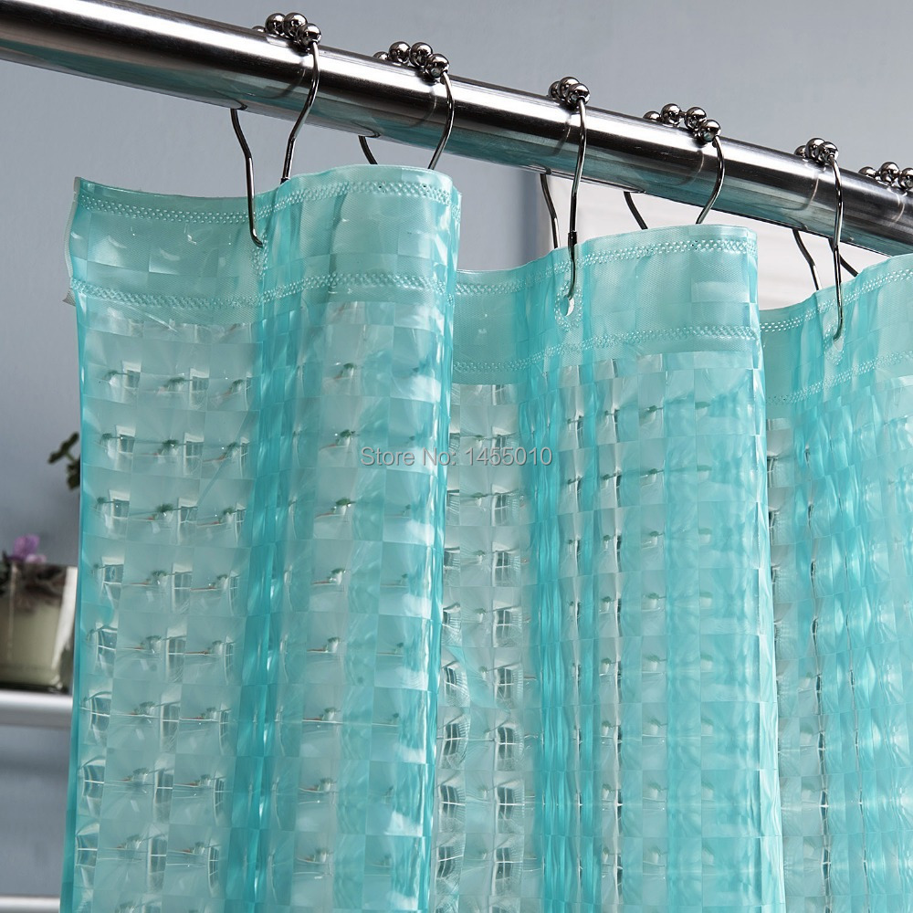 PEVA 3D translucence waterproof shower curtains 3D thicken shower curtains bathroom curtain,