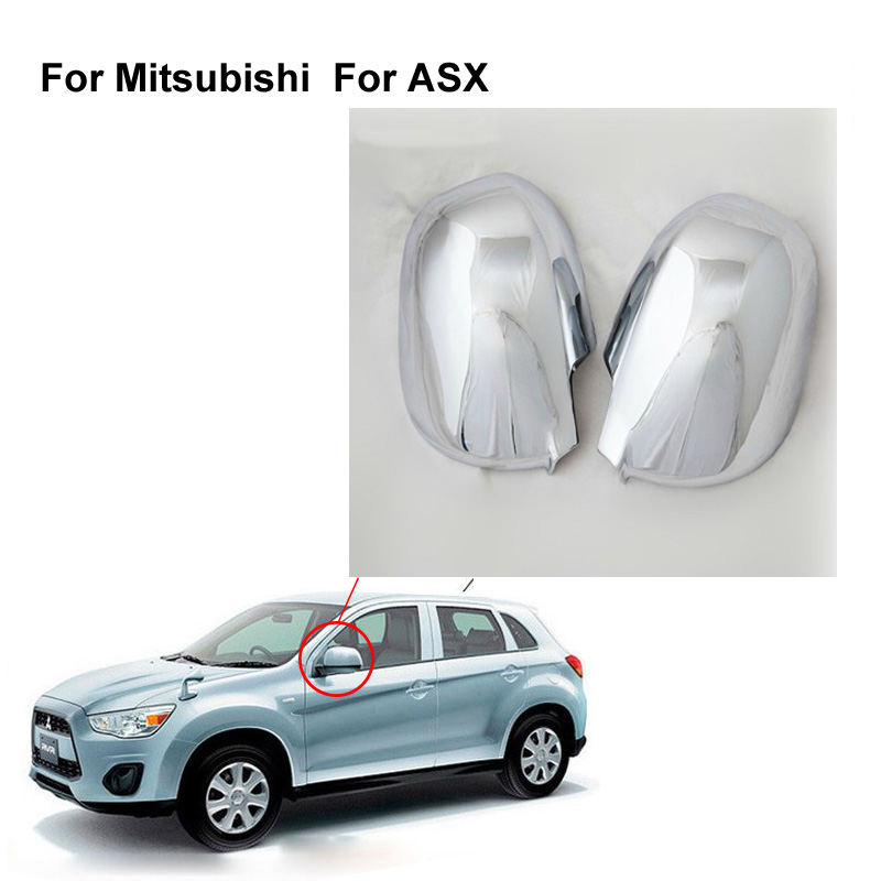 Accessories FIT FOR MITSUBISHI for ASX DOOR SIDE MIRROR CHROME COVER