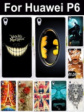 2015 New Stylish Cartoon Fashion Batman Rihanna Lion cell Phone Cases cover For Huawei Ascend P6