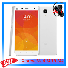 Original Xiaomi Mi 4 MIUI M4 5.0” 3G MIUI V5 Smartphone Qualcomm Snapdragon 801 MSM8274AC 2.5GHz Quad Core RAM 3GB+ROM 16GB OTG
