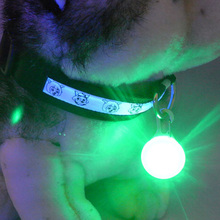 A6 1pcs New Chic Nylon Pet Cat dog Puppy LED Flashing Dog Collar Safety Night Light