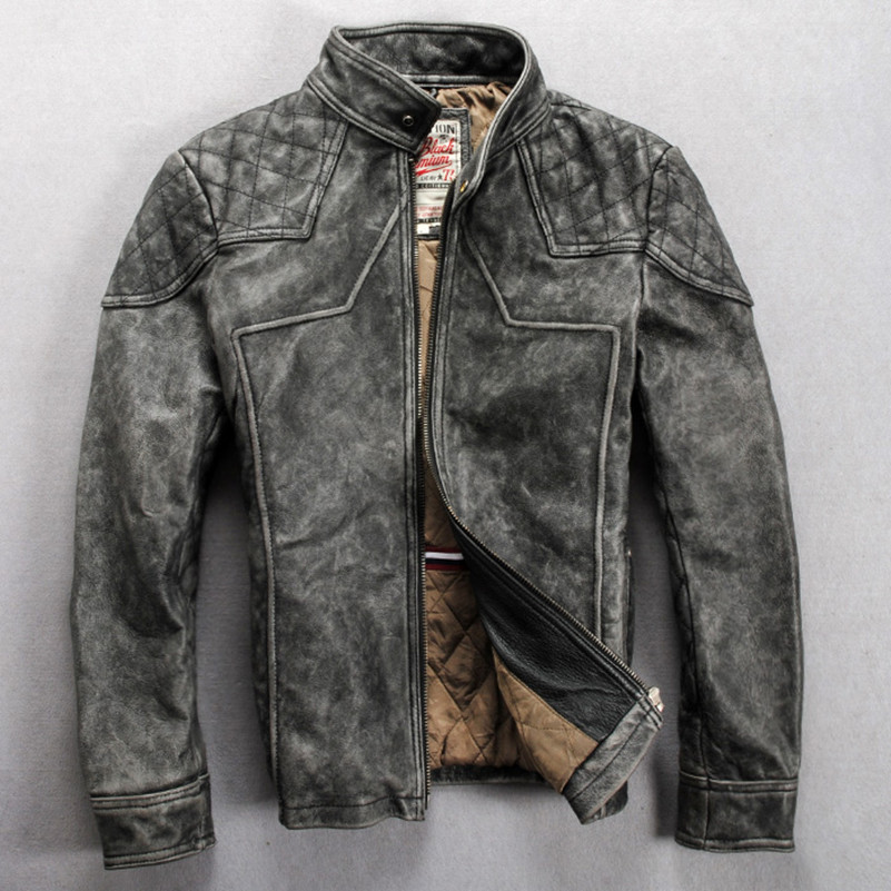 Vintage Leather Jacket Mens - Jacket