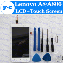 Lenovo A8 LCD Display Screen Touch Screen Assembly Replacement For Lenovo A806 A808 Smartphone Gifts In