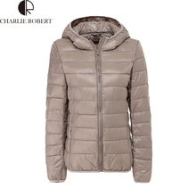 2016 New Designer Fashion Ladies Short Winter Overcoat Women Brand 90% White Duck Down Hooded Coat Jackets Casaco Feminino