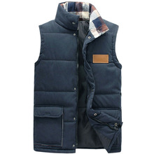 New Style Autumn Winter Men Vest Stand Collar Solid Casual Men s Vest Candy Color Waistcoat