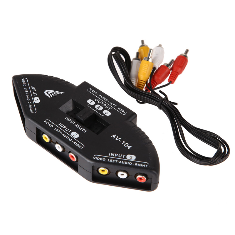 Гаджет  SELECTOR 3 PORTS VIDEO GAME SWITCH AND CABLE AV RCA C P4PM None Бытовая электроника
