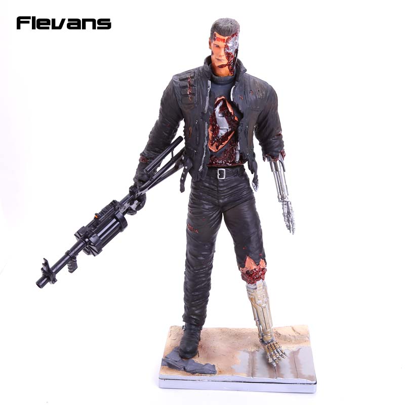Terminator 3 Rise of the Machines T-850 Ver.2 Battle damaged 1/6 Scale Pre-painted Figure Collectible Model Toy 33cm