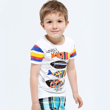 New 2015 children t shirts 100 cotton T shirt Boys Kids Short Sleeve Tops T shirt