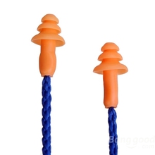 Tiempo de las compras! 5 par forma del árbol de seguridad Soft Soft Silicone Ear Plugs audición orejeras de protección