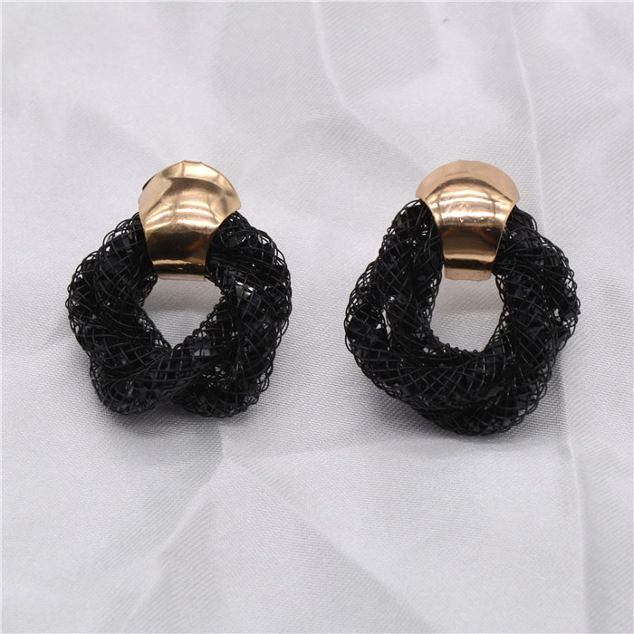 Gold Stud Earrings-2