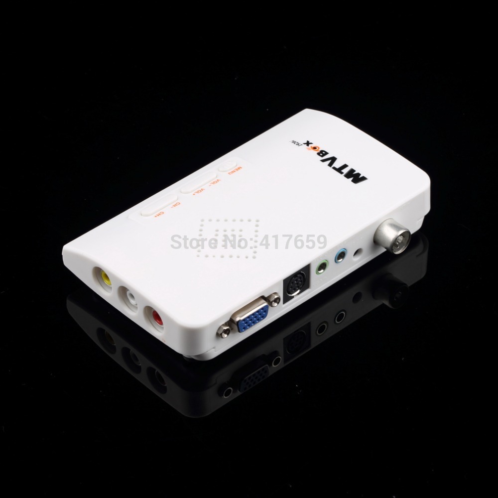 Купить 1set аналоговый ТВ поле lcd/crt vga/av палку тюнер-приставка вид ...