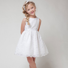 Girls Dresses Summer 2016 Lace Princess White Dress Kids Dresses For Girls Toddler Bow Tutu Dress Sweet Vestido Robe Fille 5 Ans