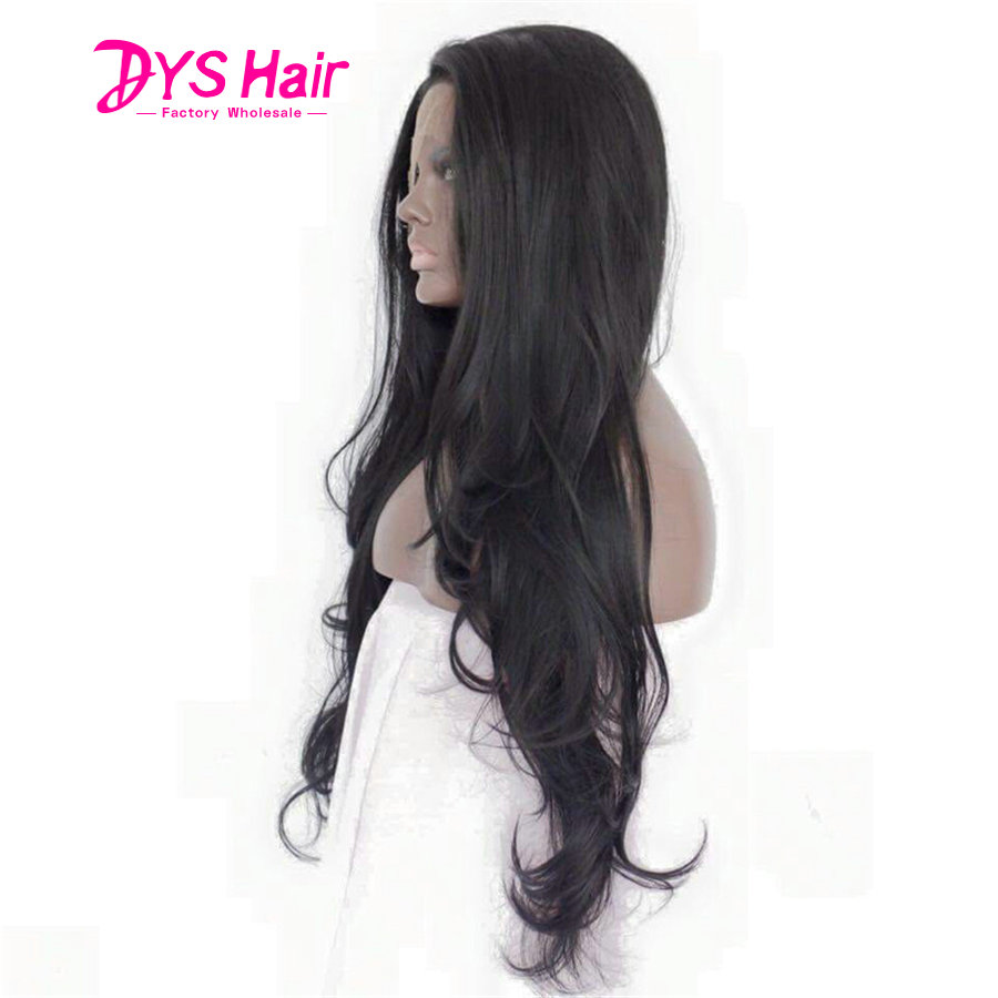 Sexy Synthetic Lace Front Wigs For Women Natural Black Long Body Wave Fluffy Sintetico Perruque Peruca Front Lace Femmle Wig (4)