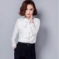 2016 Hollow Out Patchwork Full Hot Sale Women Shirts Femininas Blusas Tops The New Sleeve Chiffon