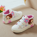 YEESHOW 2017 Spring Autumn Canvas Girls Shoes Breathable Sneakers Kids Floral Princess Girl Shoes Superior Soft
