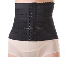 2015 Hot waist training corsets shaper black skin underbust corset steel waist cincher shaper belt body