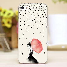 Polka Rain Design Customized transparent case cover cell mobile phone cases for Apple iphone 6 6plus hard shell