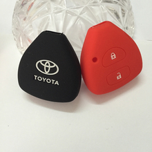 silicone key cover for TOYOTA Corolla Hilux Vitz Rav4 Aqua Camry Highlander Land Cruiser Pardo Prius car key case 2 3 4 buttons