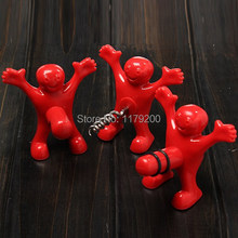 New Openers/Stopper Tool Plastic+Stainless Steel Fun Happy Man Shape Bottle Openers Use For Beer/Red Wine Bar Supplies