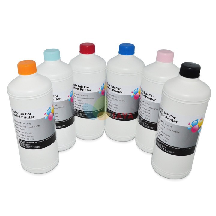 Hot 6 Liters Sublimation ink specialized suit for Epson printers 1000Ml Per color,especially suit for T-shirt ,phone shell, cups