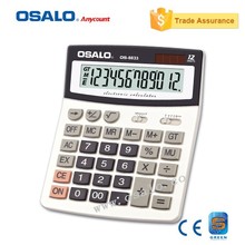 OS-8833 Office Electronic Calculating 12 Digits Big Display Calculator Dual Power Solar Desktop Calculadora