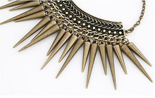 New Vintage Jewelry Punk Spike Statement Necklaces Pendants Choker Collier Collares for women 2015 Accessories Bijuterias