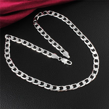 sterling silver jewelry 925-sterling-silver necklace assertion maxi collier very good jewelry collares colar bijoux girls chain hyperlink