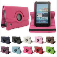 3 in 1 360 rotating case for samsung galaxy tab 2 7.0 P3100 P3113 7” tablet cover for samsung 7 inch +screen protector+stylus