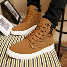Hot Men Shoes Sapatos Tenis Masculino Male Fashion Autumn Winter Leather Fur Boots For Man Casual High Top Canvas Men Shoes