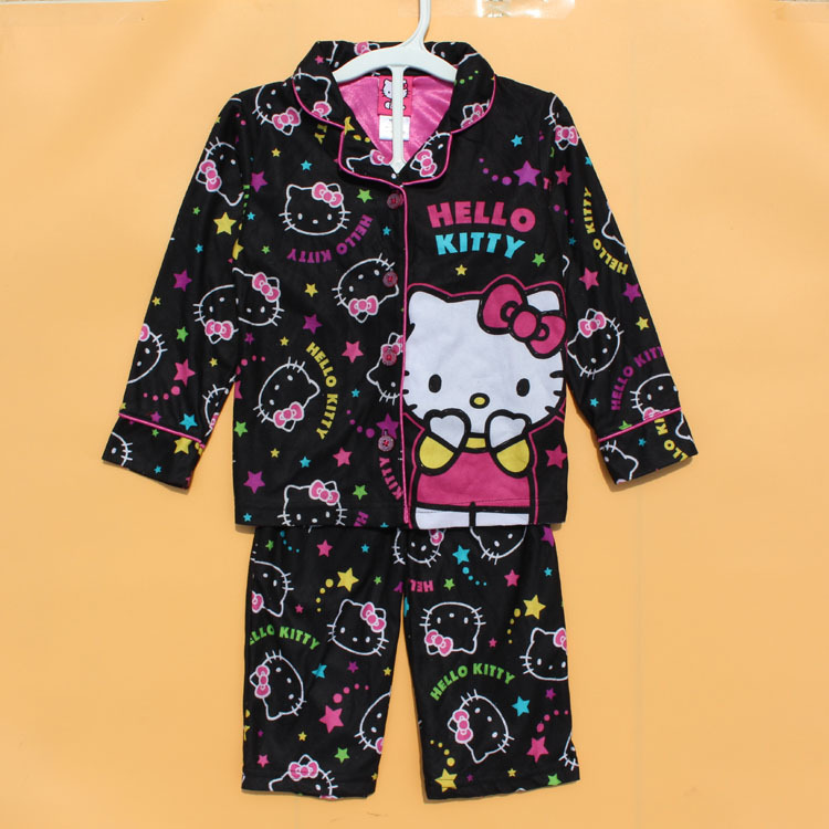 4 10Y Hello kitty pajamas sleepwear girls nightwear kid pajama sets boy
