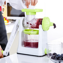 Free Shipping Hot Sales Kitchen Cooking Tools Accessories MIni Household Hand Low speed Fruit Squeezers Reamers for baby juicer